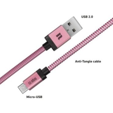 Amalfi Micro USB-USB 2.0 data and charging cable