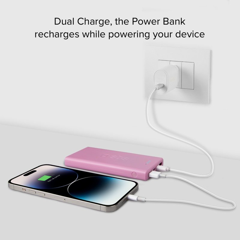 Fast charge powerbank: 10,000 mAh, 2 USBs