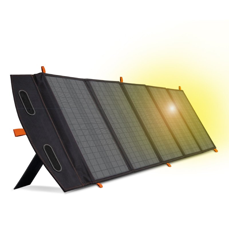 Foldable 100-watt solar panel