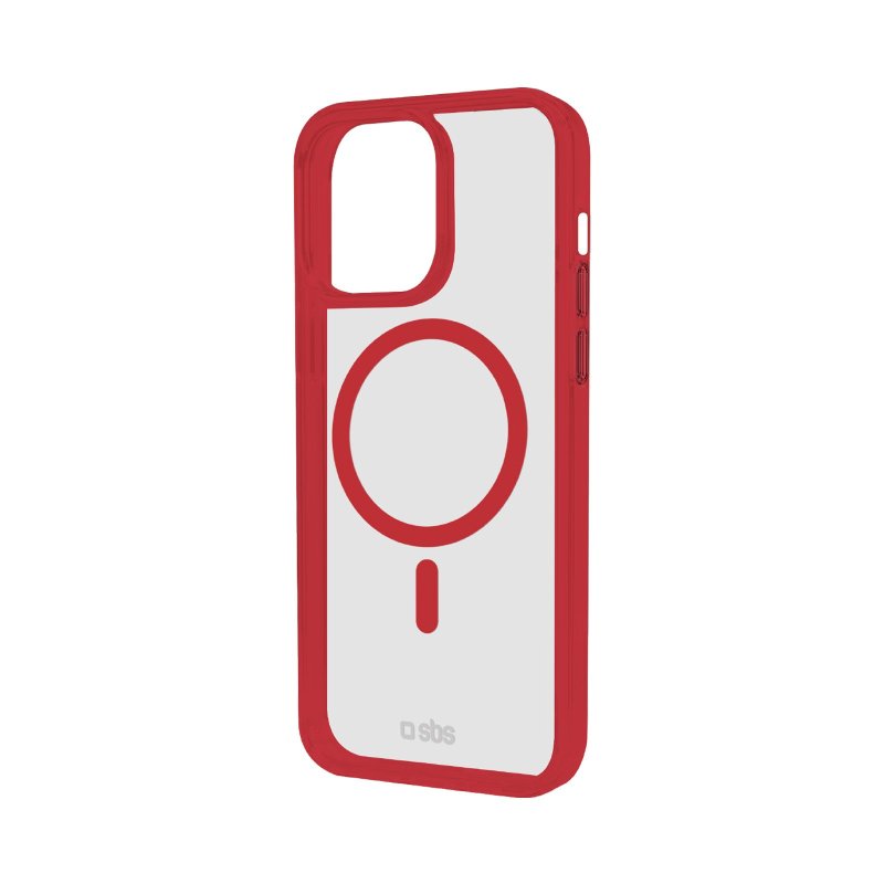 Cover for iPhone 15 Pro with coloured edges compatible with MagSafe charging