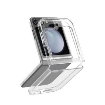 Hybrid Case pour Samsung Z Flip 6, coque portefeuille transparente
