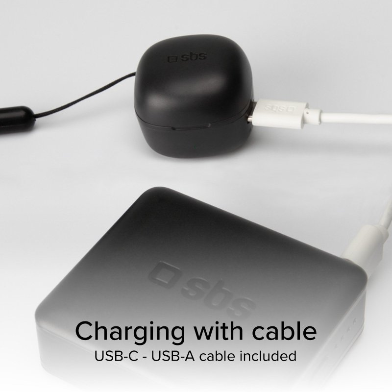 Mini TWS earphones with 200 mAh charging case