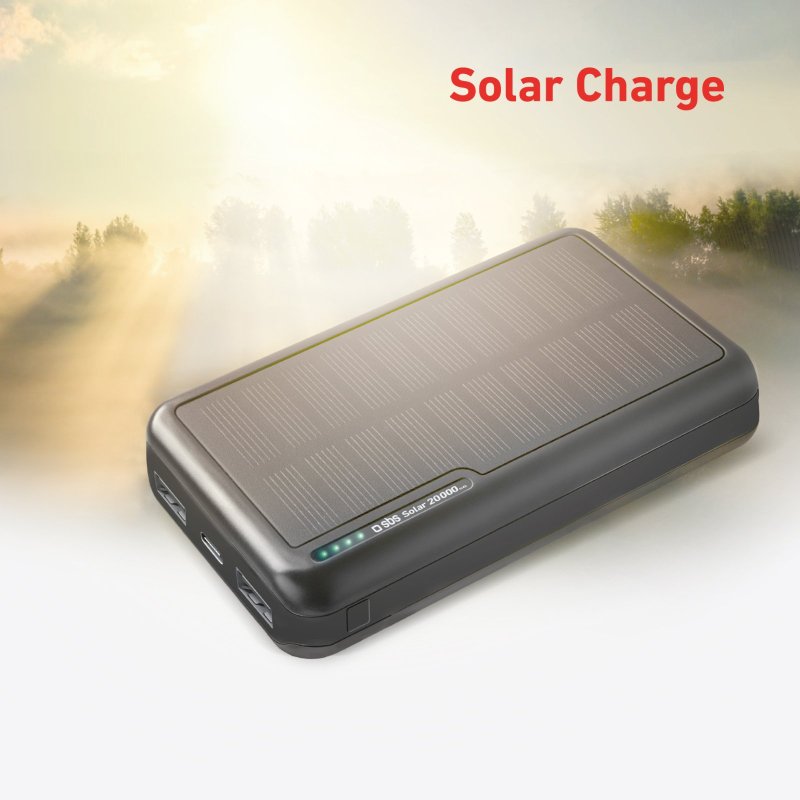 20,000 mAh Solar Power Bank