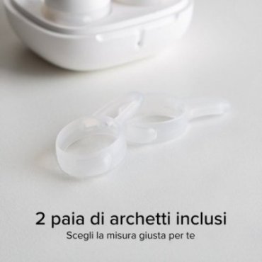 OWS earphones with ear hooks and charging case