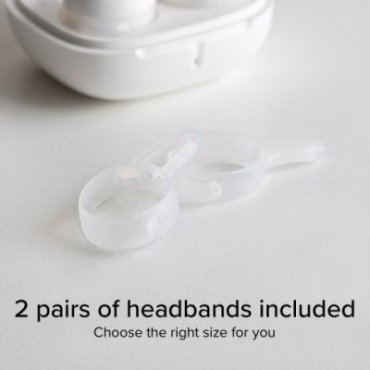 OWS earphones with ear hooks and charging case