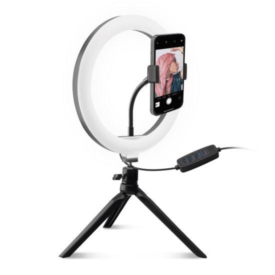 smartphone tripod with ring light