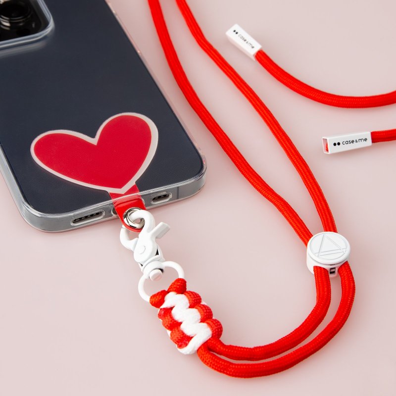 Heart-shaped universal neck strap for smartphones