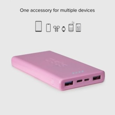 Fast charge powerbank: 10,000 mAh, 2 USBs