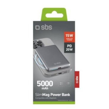 5000 mAh power bank compatible with MagSafe