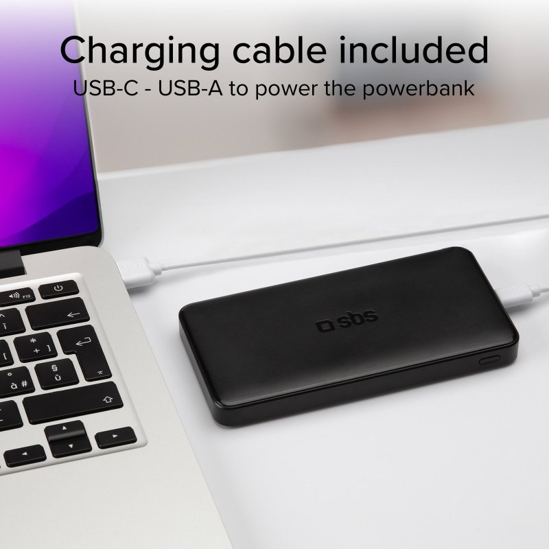 Fast charge powerbank: 10,000 mAh, 2 USBs