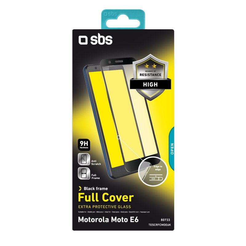 Full Cover Glass Screen Protector for Motorola Moto E6