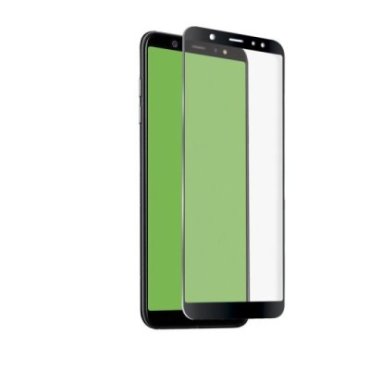 Glas Displayschutz 4D Vollbild für Samsung Galaxy A6 mit Applikator