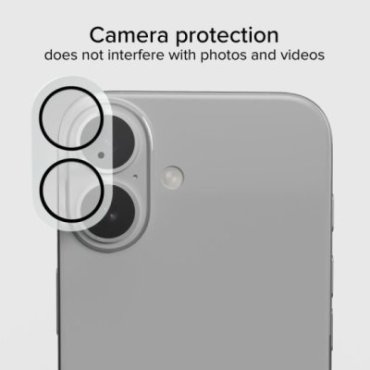 iPhone 16/16 Plus camera glass, with D3O material