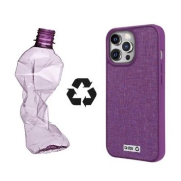 Rigid colourful cover in recycled plastic R-PET for iPhone 13 Pro Max