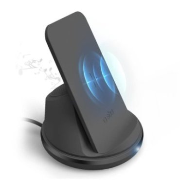 Wireless desktop charger with speaker and microphone