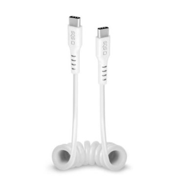 Cavo USB-C - USB-C spiralato, 1 metro