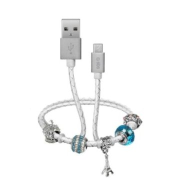 Câble de données et de chargement USB-Micro USB avec charm