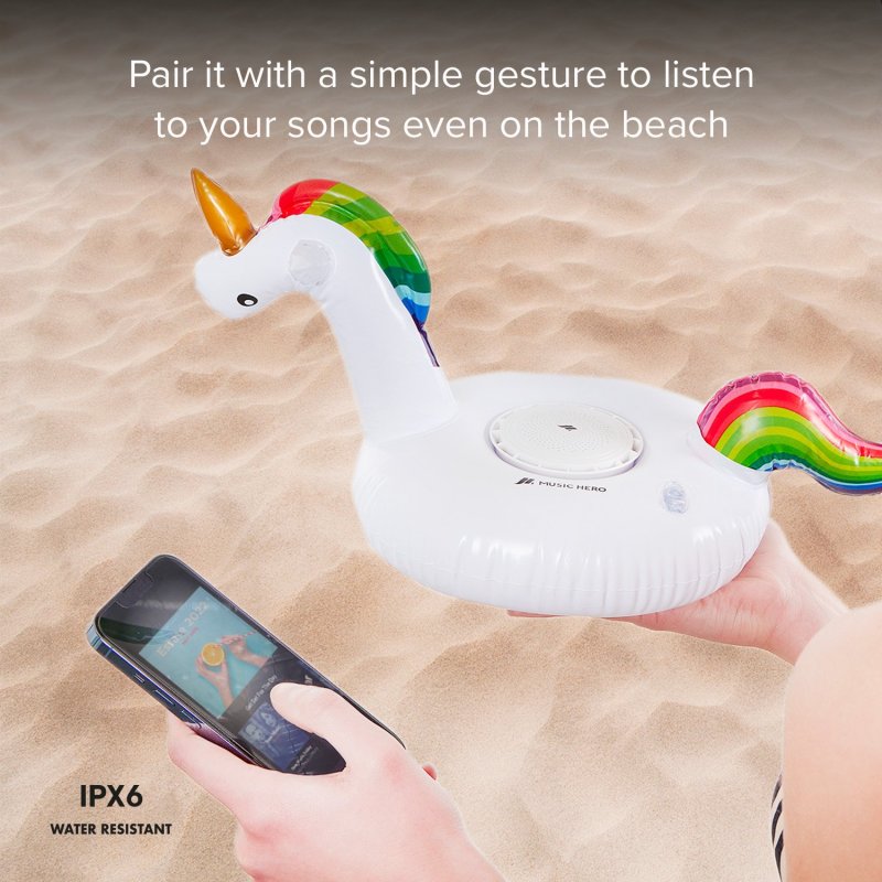 Wireless speaker with inflatable