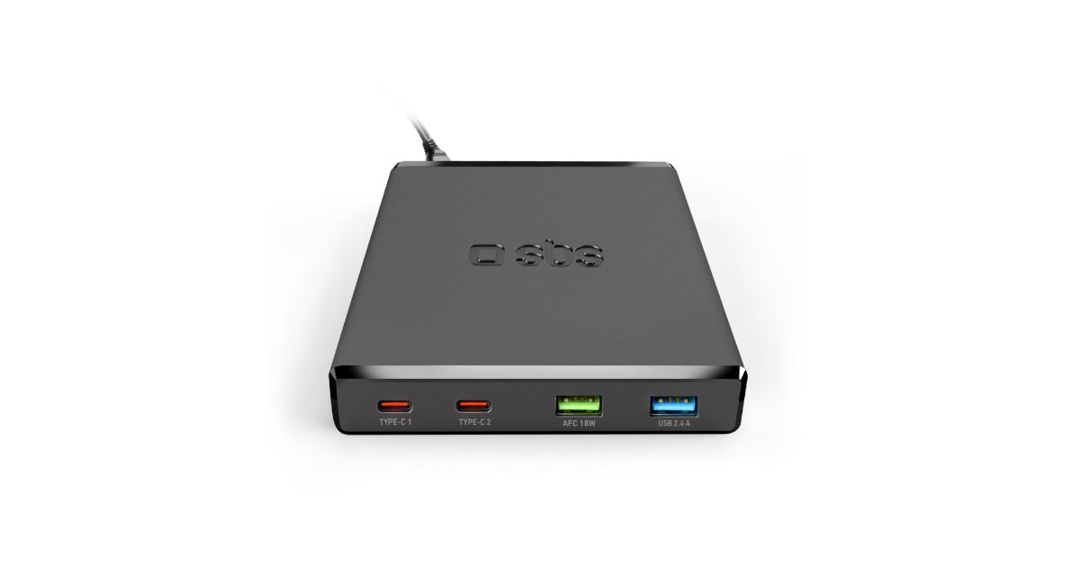 SBS - Double USB Chargeur voiture USB-C 1 mètre 10W 2A - Noir 1