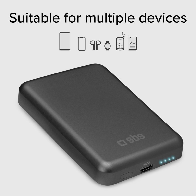 5,000 mAh wireless magnetic graphene Power Bank