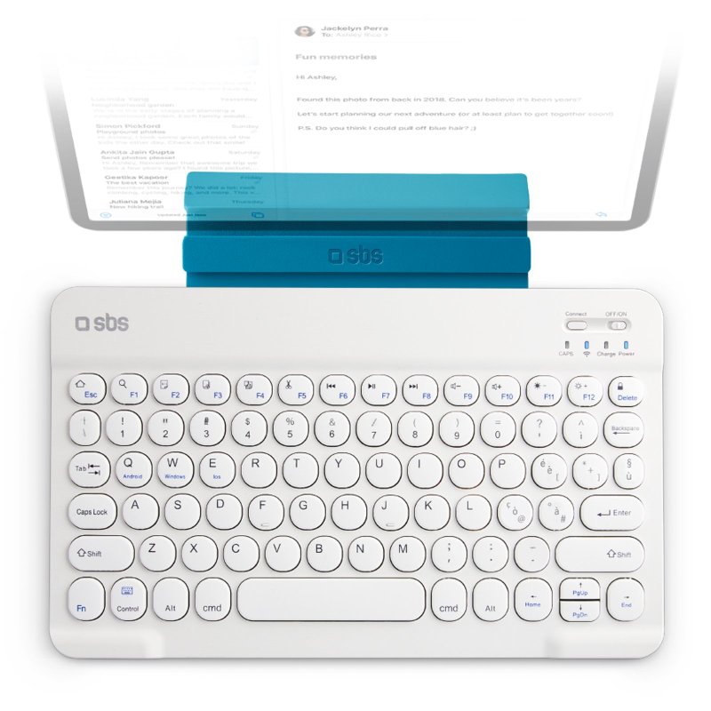 Universal English wireless keyboard with stand function