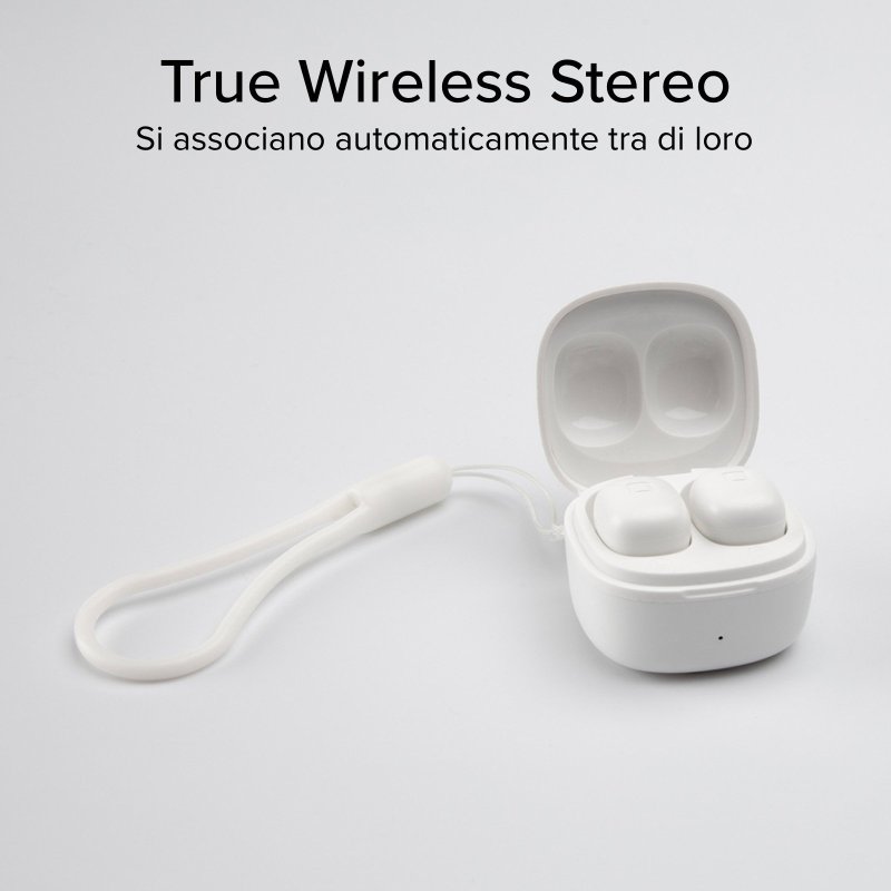 Mini TWS earphones with 200 mAh charging case