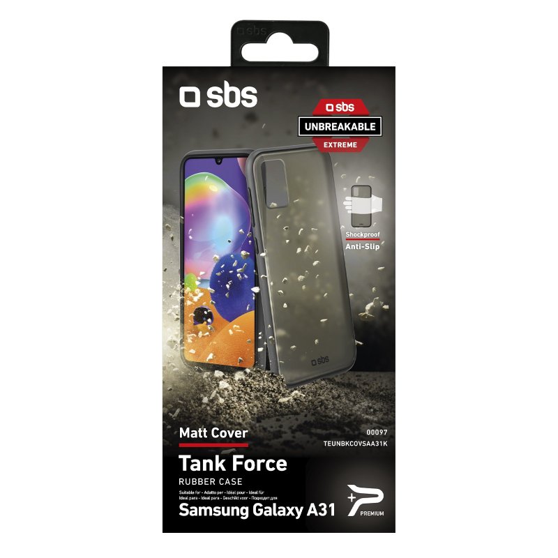 Shock-resistant, non-slip matte cover for Samsung Galaxy A31