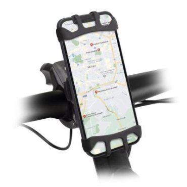 360° rotatable mobile phone holder for bicycles and scooters