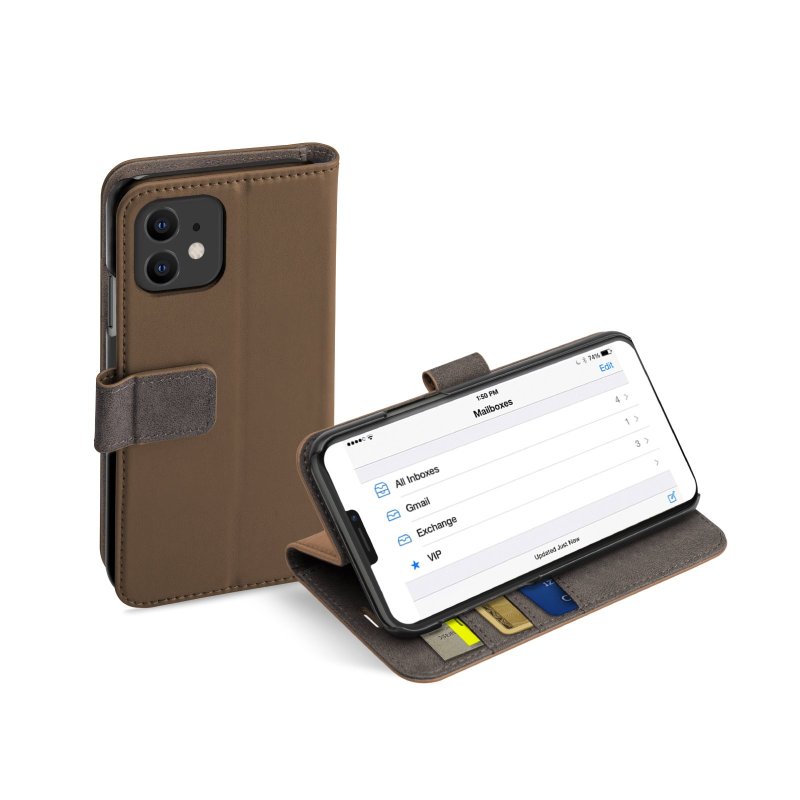 Book Wallet Case with stand function for iPhone 12 Mini