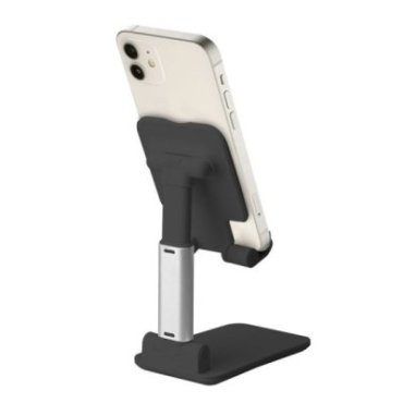 Portable desktop stand for smartphones and tablets up to 12\"