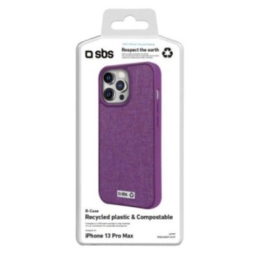 Rigid colourful cover in recycled plastic R-PET for iPhone 13 Pro Max