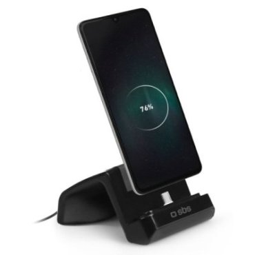 Tischhalterung mit Ladefunktion für Smartphone mit Micro-USB-Anschluss