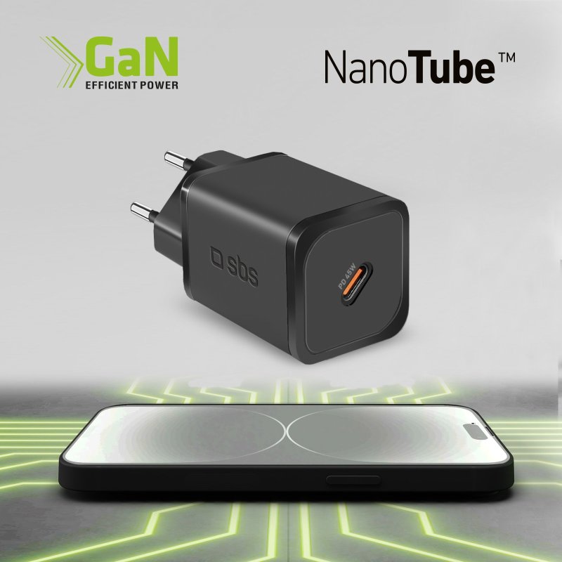 GaN Wall charger, 1 USB-C PD 45W output