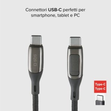 USB-C to USB-C data and charging cable