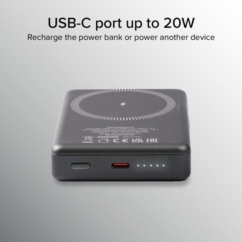 10,000-mAh power bank compatible with MagSafe