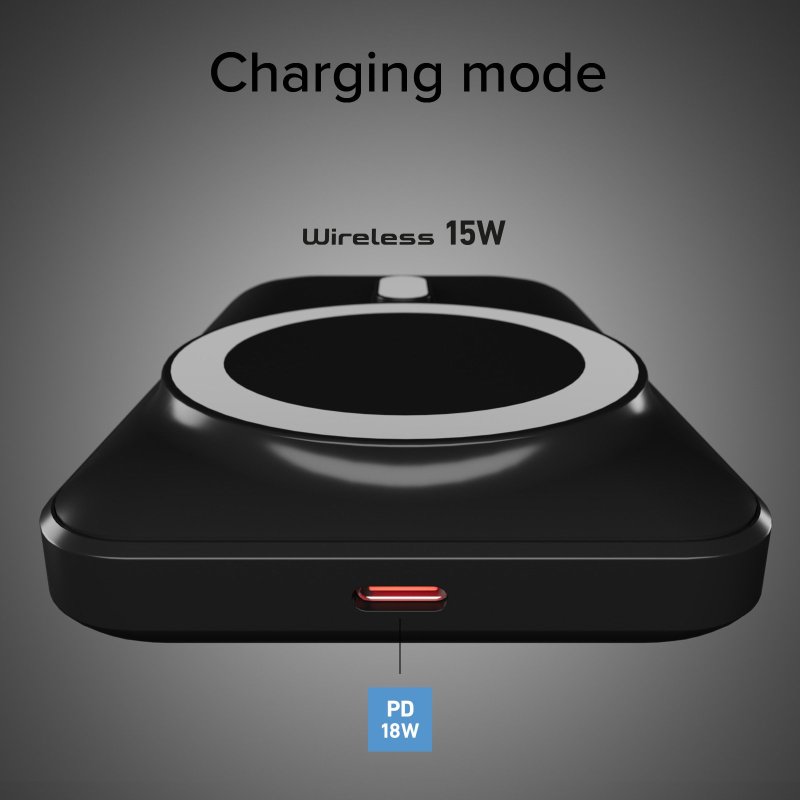 10,000 mAh Wireless Power Bank with Cooling Fan