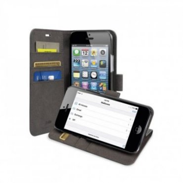 Étui de protection Book Wallet avec fonction stand pour iPhone SE/5S/5