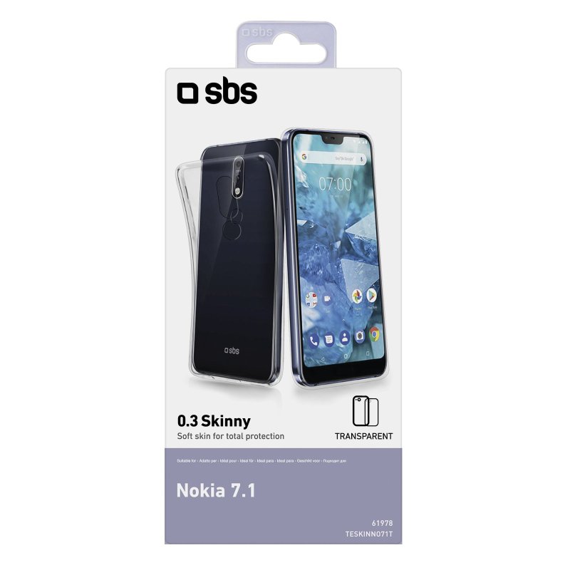 nokia 7.1 transparent back cover