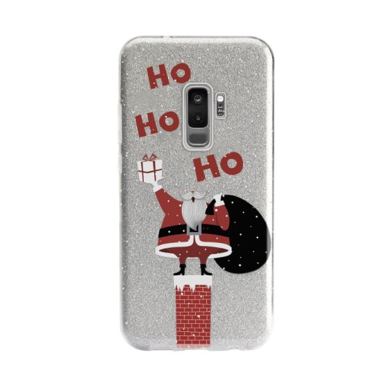 Glitter Xmas case Samsung Galaxy S9