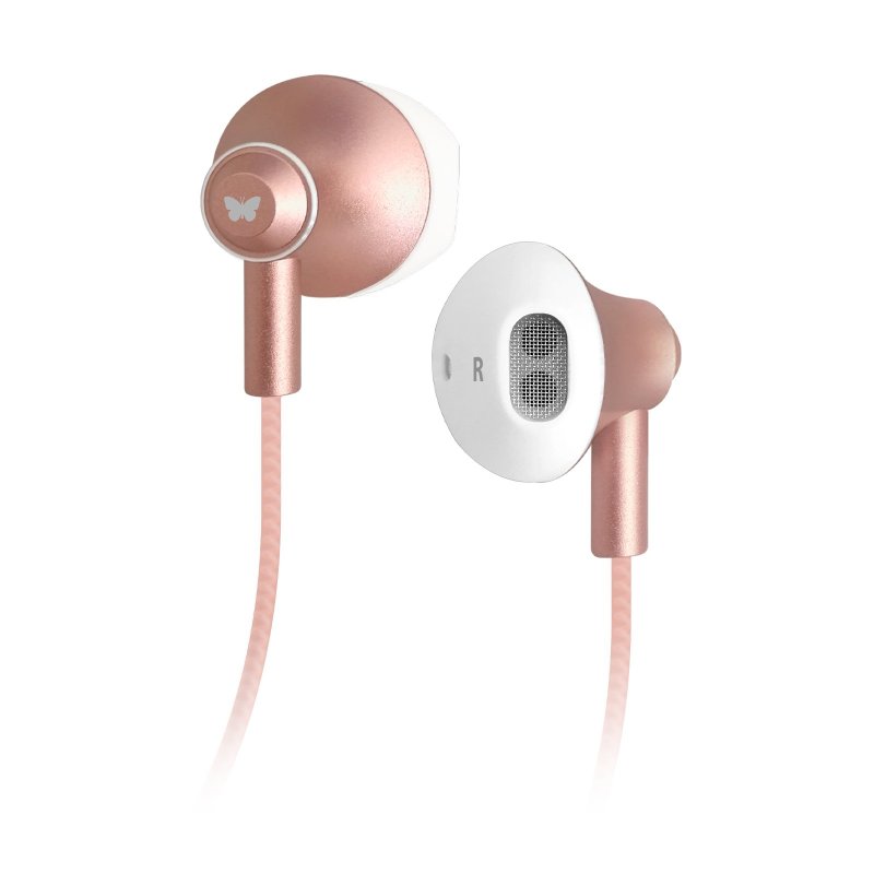 Shiny stereo earphones