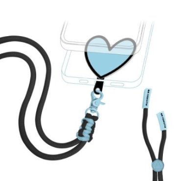 Heart-shaped universal neck strap for smartphones