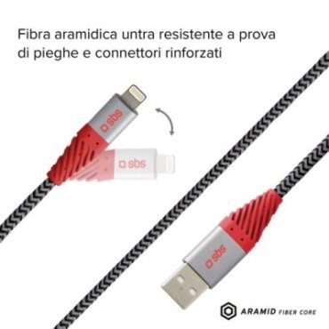 USB 2.0 Aramid Fibre Reflective Lightning Cable