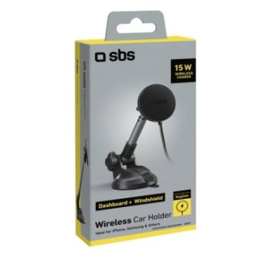 Wireless telescopic car mount with suction cup for smartphones and iPhones