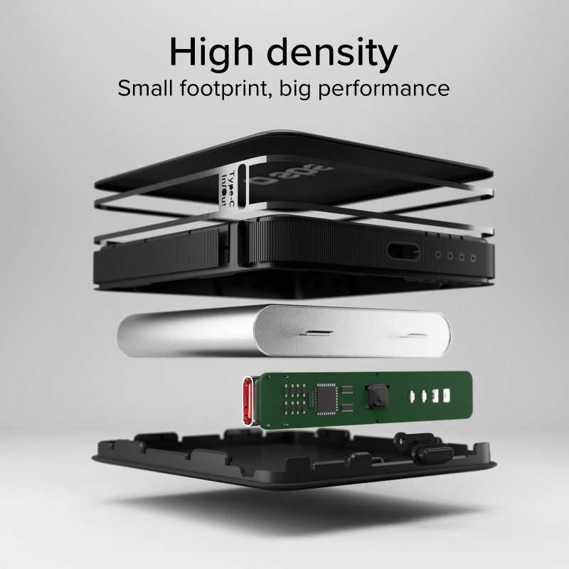 High density 5000 mAh powerbank