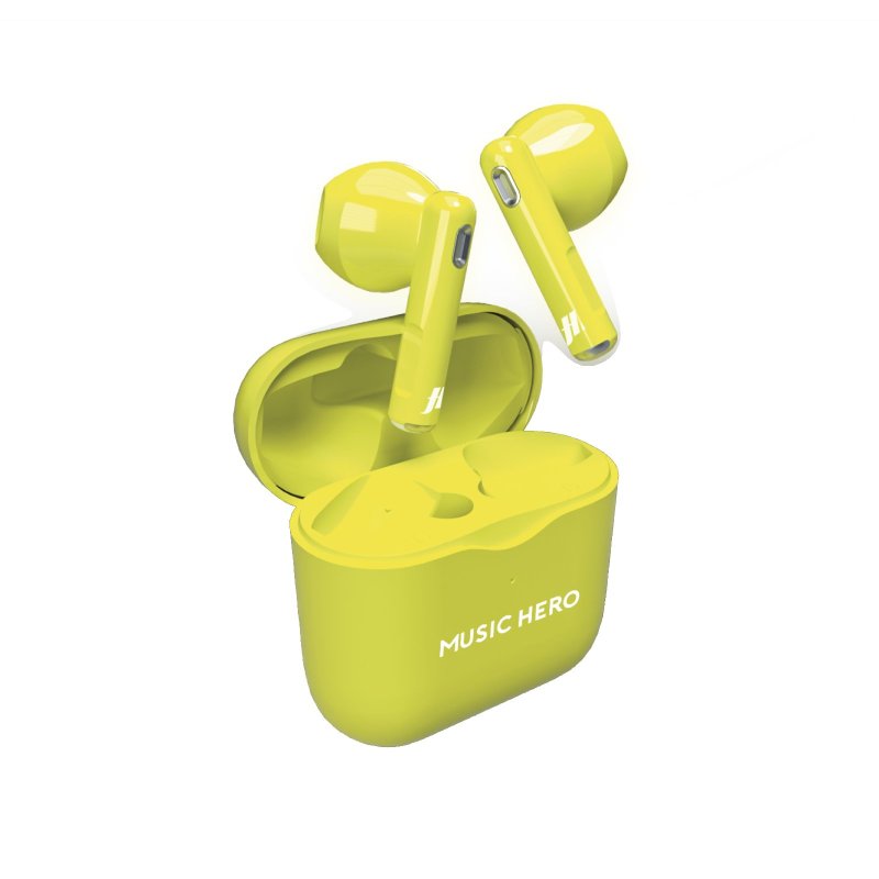 Fluo-colored TWS earphones