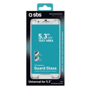 Glass screen protector for Smartphone up to 5,3\"