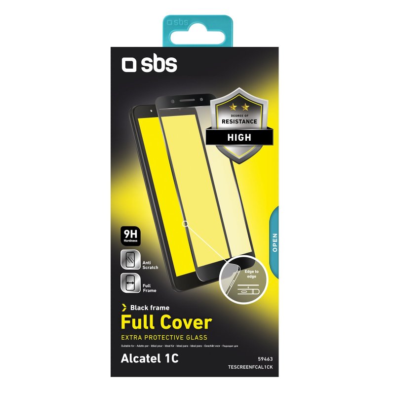 Full Cover Glass Screen Protector for Alcatel 1C