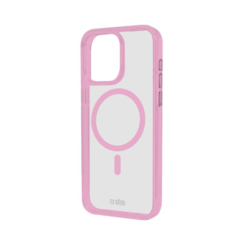 Cover for iPhone 16 Pro with coloured edges compatible with MagSafe charging