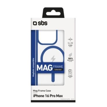 Cover for iPhone 16 Pro Max with coloured edges compatible with MagSafe charging