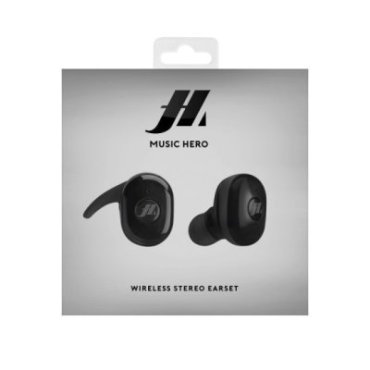 TWS Twin Buddies - earphones with earbud hook and charging case